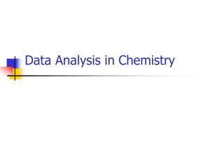 Data Analysis in Chemistry