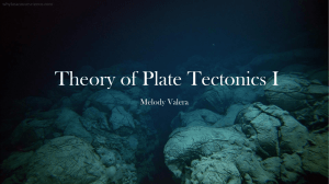 Theory of Plate Tectonics I
