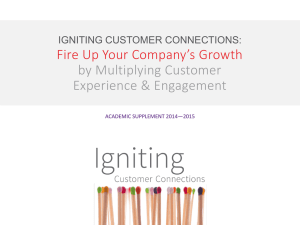 igniting customer connections now with clear, achievable
