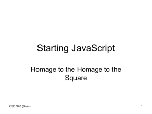 Homage to the Square: Beginning JavaScript Lab