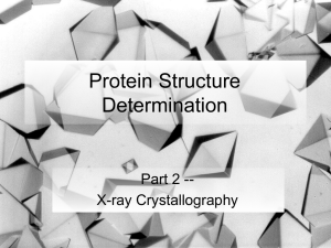 PowerPoint Presentation - Protein Structure Determination