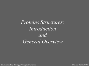 Proteins Structures:Introduction and General overview