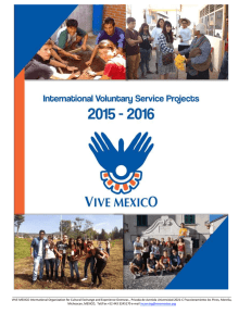 vive mexico summary list of projects 2015-2016