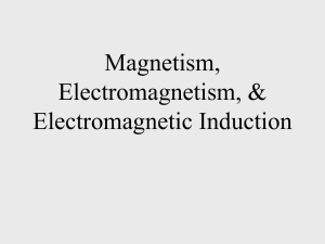 Magnetism, Electromagnetism, & Electromagnetic Induction