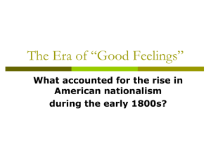 The Era of “Good Feelings”