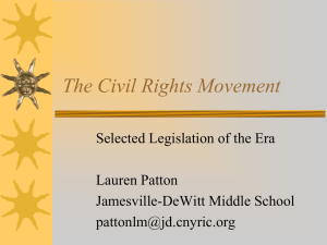 PowerPoint: The Civil Rights Movement
