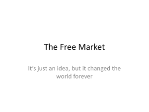 Ellie Price's presentation on Idea #54: The Free Market