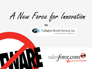 Why We Feel Gallagher Benefit Services Should Choose salesforce