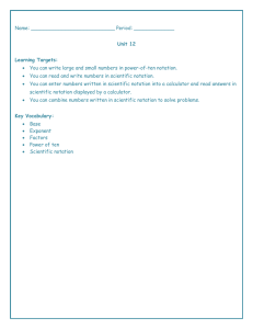 Name: Period: ______ Unit 12 Learning Targets: You can write