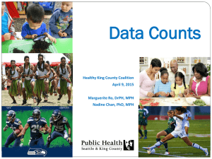 Finding local health data - Healthy King County Coalition