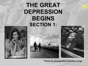 the great depression begins