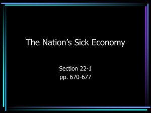 22-1 The Nation's Sick Economy