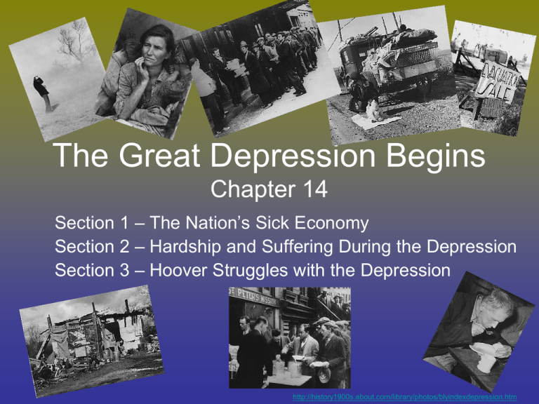 The Great Depression Begins