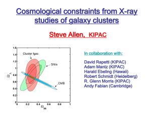 X-ray cluster cosmology