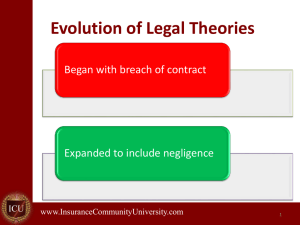 Evolution of Legal Theories - Insurance Community University