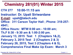 chem281-chapter1-w15 - Louisiana Tech University