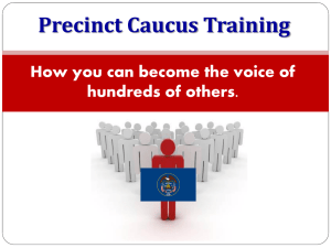 Precinct Caucus Group Training PowerPoint10-14-2009