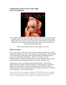 Leadership Lessons from Lady Gaga - MHS