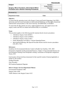 Periop Surgical Services Cleaning Procedure_Checklist