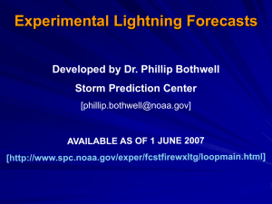 SPC Experimental Lightning Forecasts