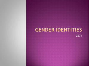 Gender Identities
