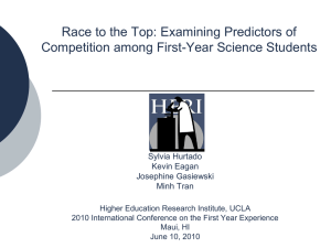 Race to the Top - Higher Education Research Institute