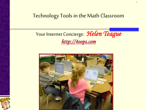 Tech Tools in the Math Classroom - OOPS