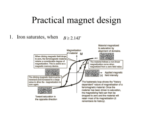 Practical magnet design
