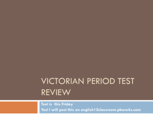 Victorian Period Test Review