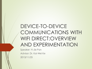 device-to-device communications with wifi direct:overview and