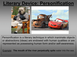 Literary Device: Personification