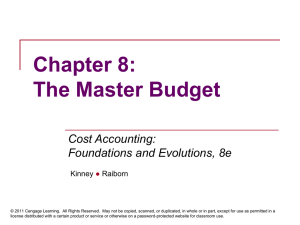 The Master Budget
