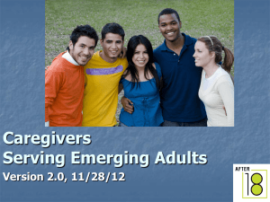 Partnering to Serve Emerging Adults