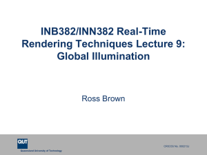 Lecture 10 - Global Illumination