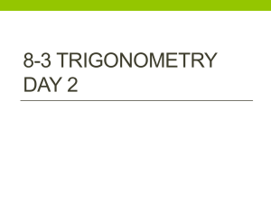 8-3 Triganometry Day 1