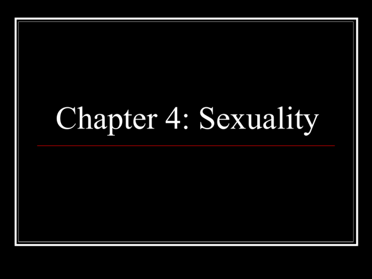 Chapter 4 Sexuality