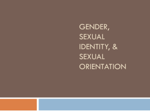 Gender & Sexual Identity Issues