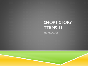 Short Story Terms Slides