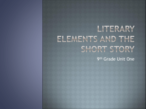 Literary Elements and the Short story