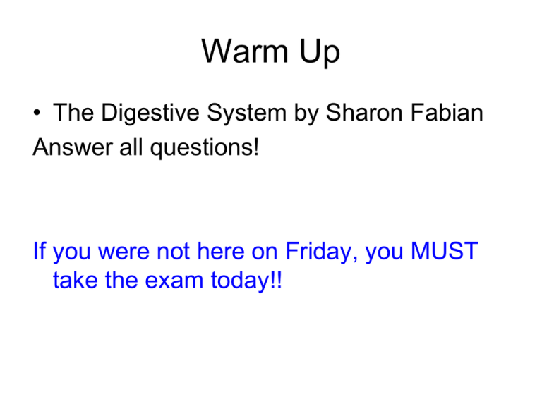Digestive System