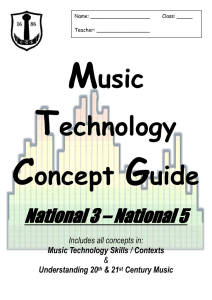music concepts - Braidhurst High School: Performing Arts Faculty