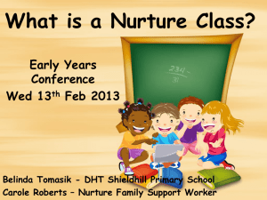 What is a Nurture Class?