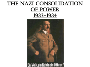 The Nazi Consolidation of Power 1933-1934