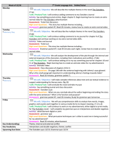 Week of 12/10 7th Grade Language Arts DeBok/Vaitai Monday We