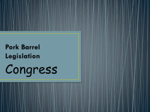 Pork Barrel Legislation