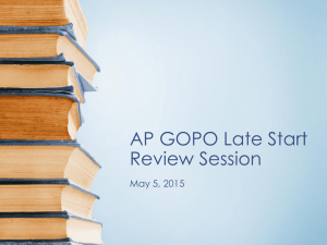 AP GOPO Review - Birdville Independent School District