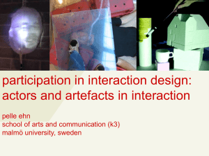 actors and artefacts in interaction, Pelle Ehn 11Mb