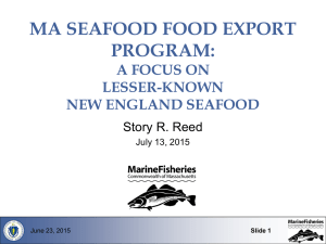 MA Seafood Export Program - North American Agricultural