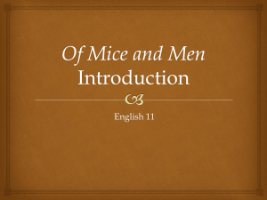 Of Mice and Men Introduction
