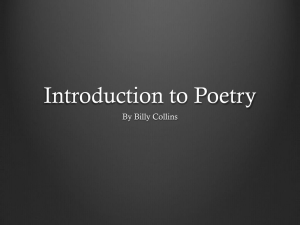 Introduction to Poetry Group Analysis (line by line)